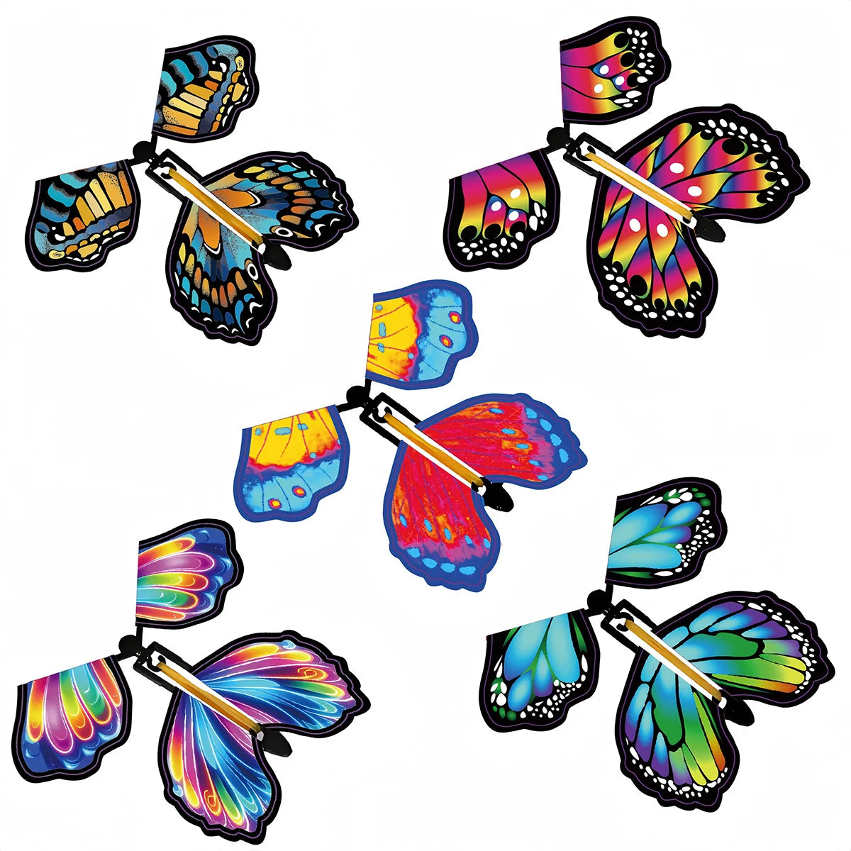 5/10/20/30/50Pcs Flying Butterfly Magic Butterfly New Unique Toy Magic Prop Children'S Outdoor Toy Fidget Toy Fidgeting Spinners