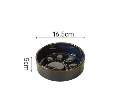 Kiln-changing ceramic pet cat bowl basin dog bowl drinking bowl