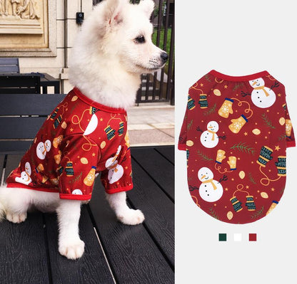 Tenue de Noël pour Chien – Costume Festif en Coton Doux