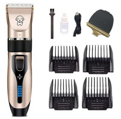 Tondeuse Chien Rechargeable USB – Silencieuse, Écran Batterie, Kit Toilettage Professionnel