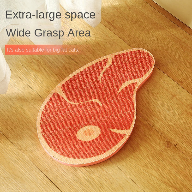 Creative New Design Steak Corrugated Cat Scratcher, Cat Claw Sharpening Rest Toy, Anti-Scratch Wall-Mounted Standing Cat Toy