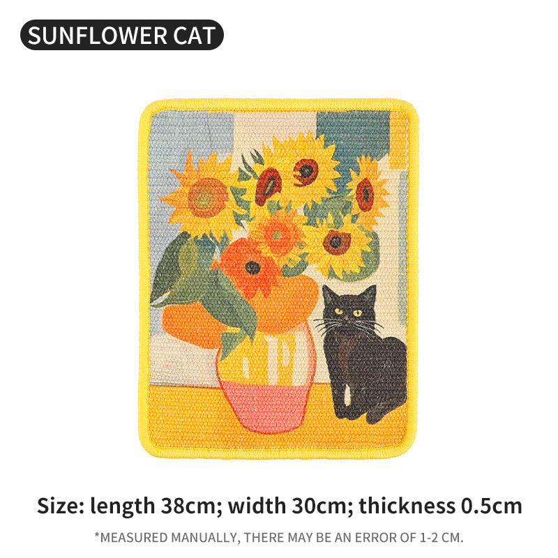Griffoir Mural Vertical en Jute pour Chat – Fixation Murale, Durable