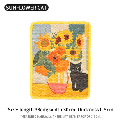 Griffoir Mural Vertical en Jute pour Chat – Fixation Murale, Durable