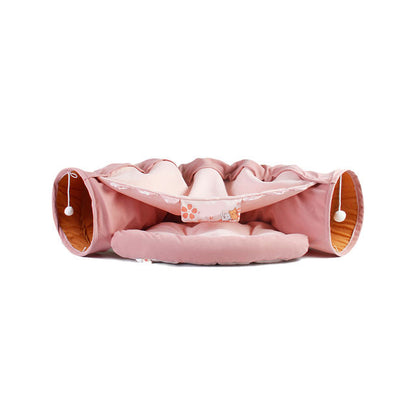Tunnel Pliable pour Chat – Jeu et Détente, Détachable et Facile à Ranger