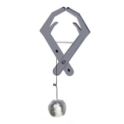 Balle Taquine à Pince pour Porte – Jouet Élastique pour Chat