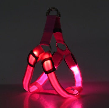 Harnais Poitrail Lumineux LED pour Chien – Visibilité Nocturne