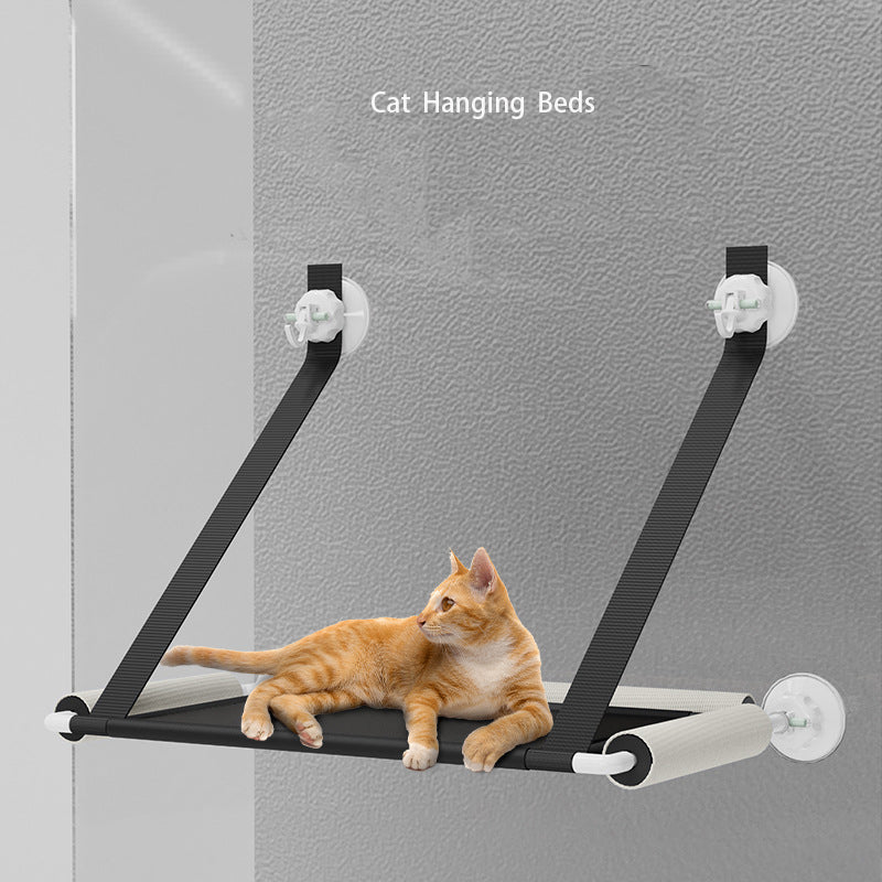 Hamac Chat pour Fenêtre à Ventouses – avec Griffoir Intégré, Pliable