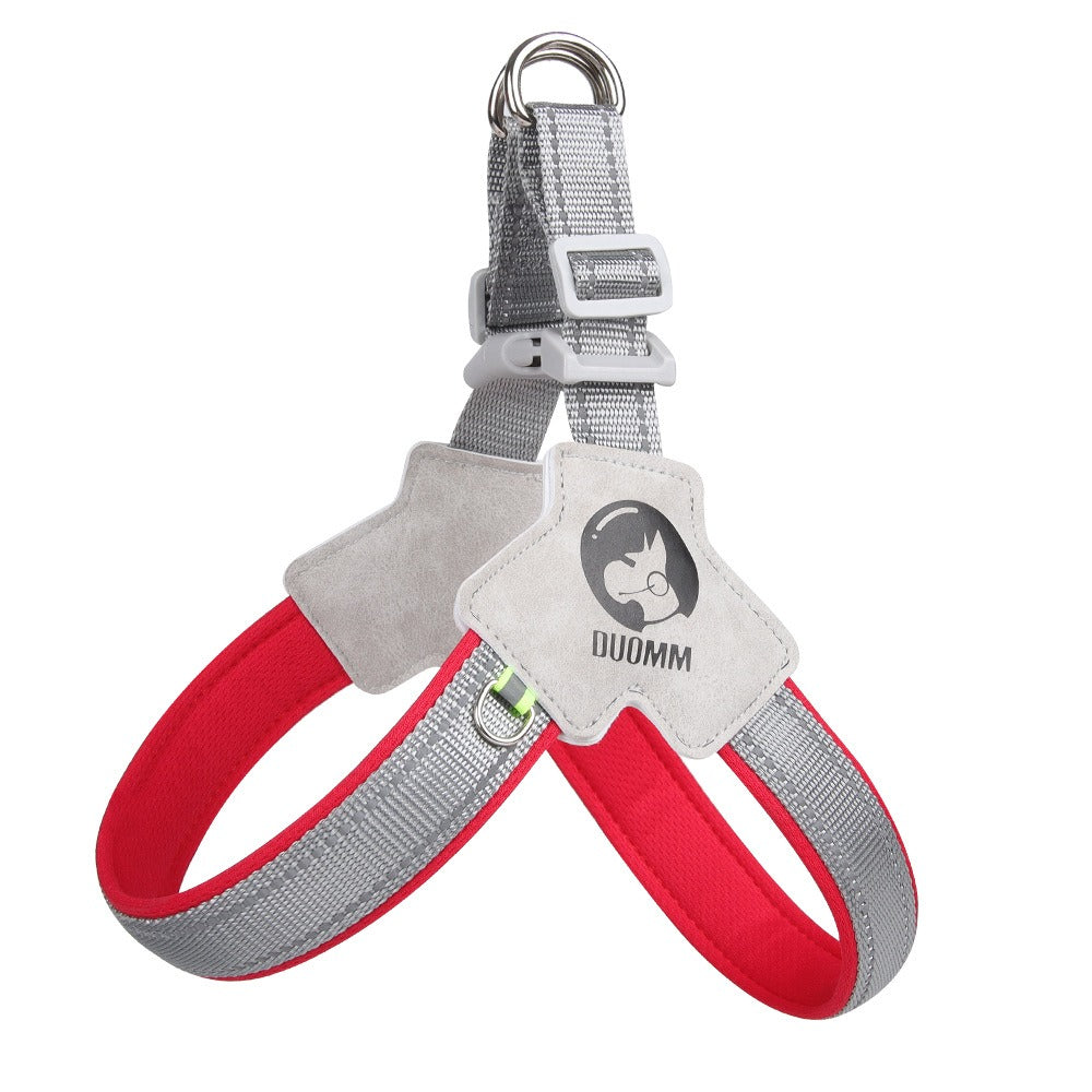 Harnais Poitrail Chien Style Selle – Respirant et Réfléchissant