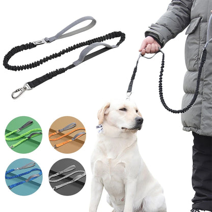 Laisse de Traction Réfléchissante pour Chien – Longueur Ajustable