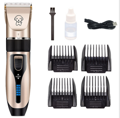 Tondeuse Chien Rechargeable USB – Silencieuse, Écran Batterie, Kit Toilettage Professionnel