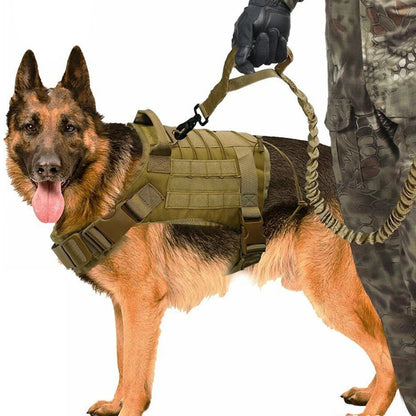 Gilet Tactique Respirant pour Chien – Harnais Robuste avec Poignée de Contrôle